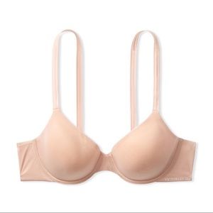 VICTORIA'S SECRET BARE Angelight Full-Coverage Bra 36C Soft Sand Illusion